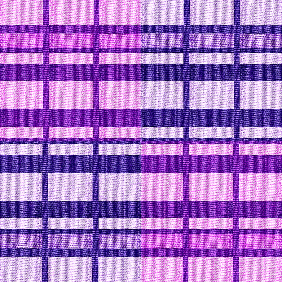 fabric, textile, fiber, geometric, quadrants, jute, purple, pink, blue, shades