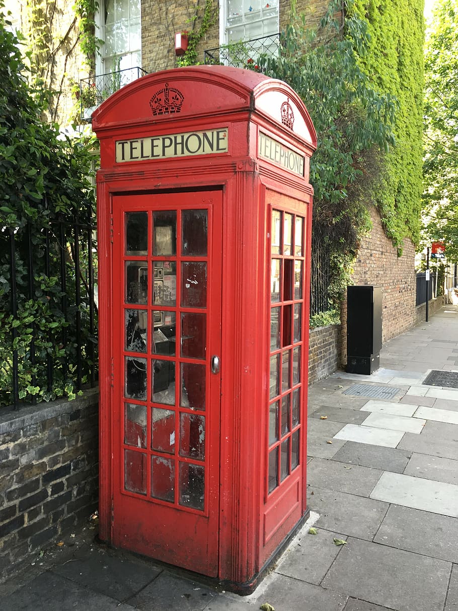 phone booth, uk, england, red, phone, classic, places of interest, telephone, britain, united kingdom