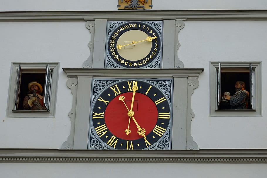 Clock, Glockenspiel, Places Of Interest, ring, sound, music, bimmeln, time of, tourism, house facade