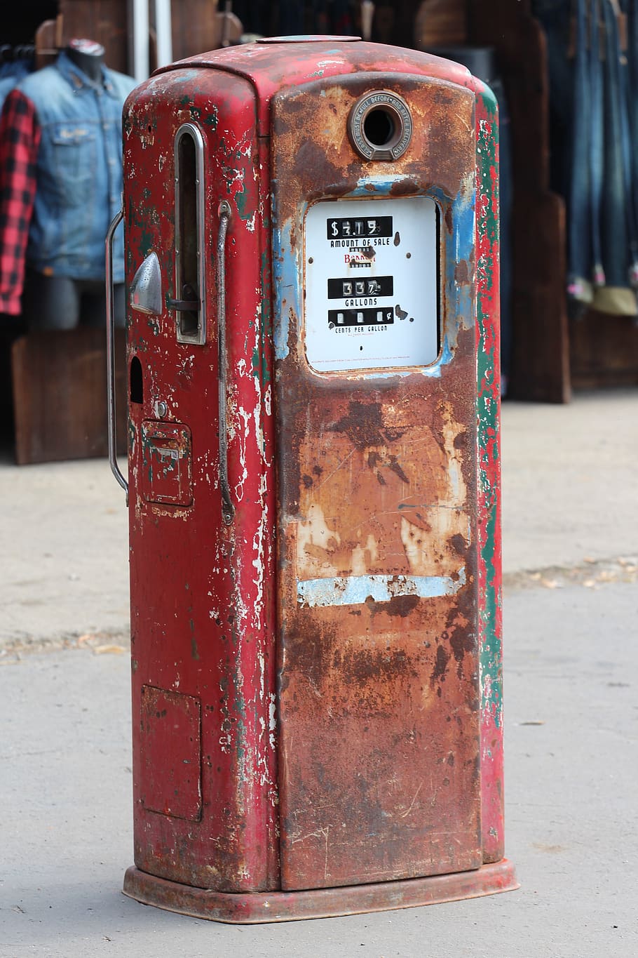 stand, history, old, historical, communication, fuel pump, telephone, refueling, day, red