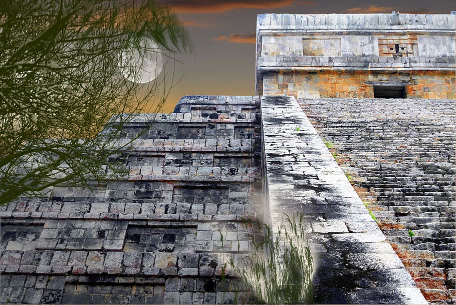 maya, yucatán, méxico, pyramid, archeology, chichén itza, historical, architecture, built structure, building exterior
