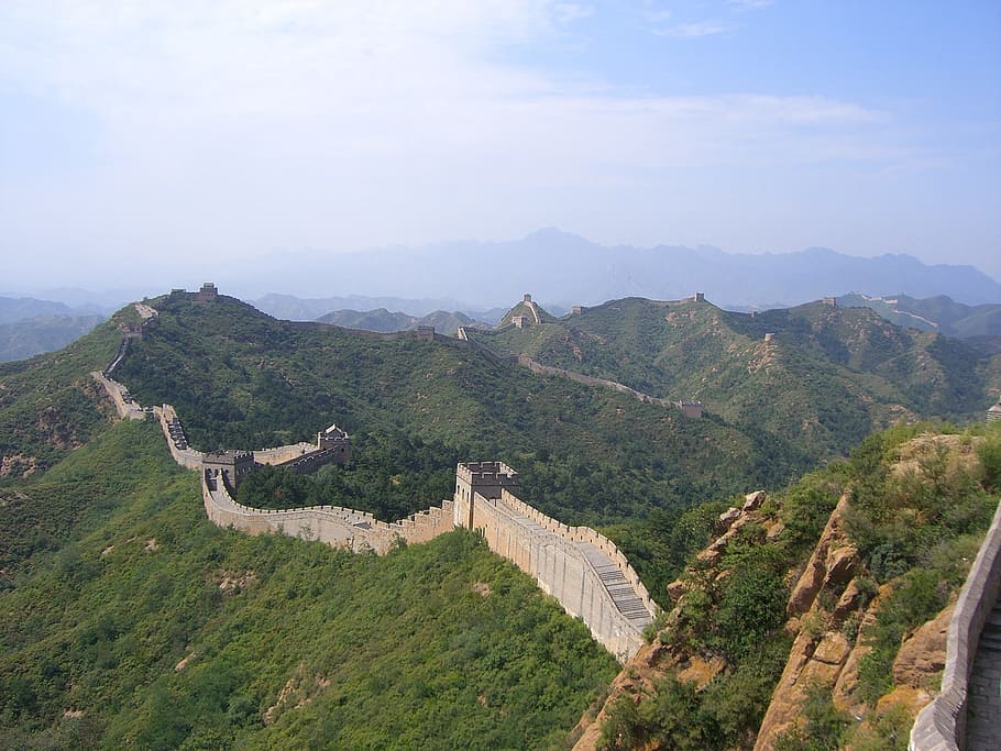 great, wall, china, beijing, great wall of china, asia, mountain, the past, history, architecture