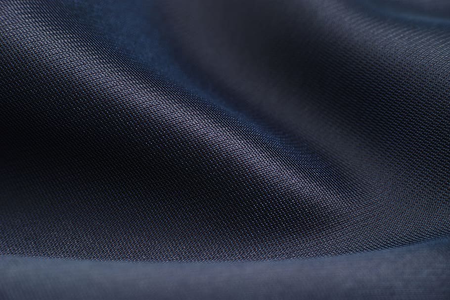 black textile, dark blue, blue, fabric, pattern, textile, clothing, fashion, copy space, weaving