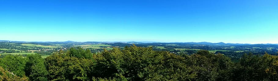 czech switzerland, czech-saxon switzerland, travel, green, landscape, nature, view, panorama, blue sky, czech republic