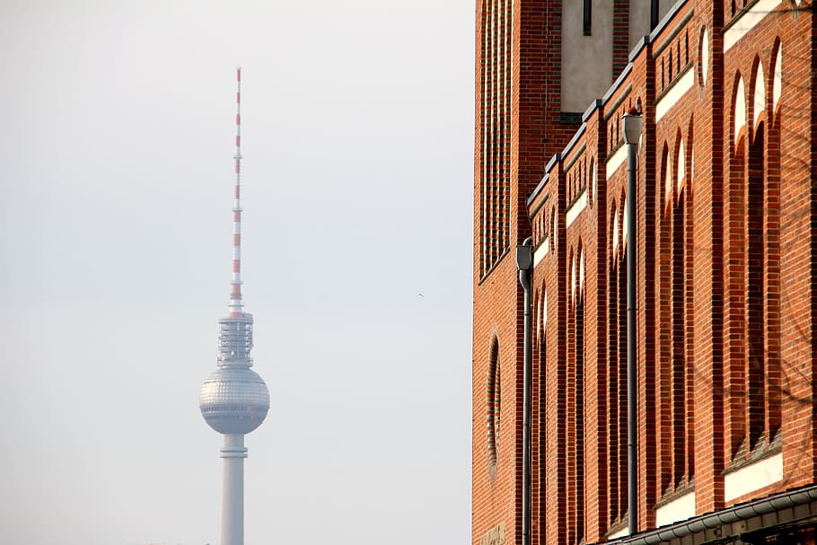 Berlín, Torre de televisión, Alemania, lugares de interés, capital, punto de referencia, arquitectura, escena urbana, Torre de televisión - Berlín, ciudad