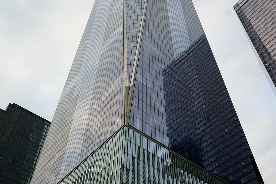 new york, kota, amerika serikat, satu pusat perdagangan dunia, amerika, gedung pencakar langit, rumah, kaca, bangunan, arsitektur