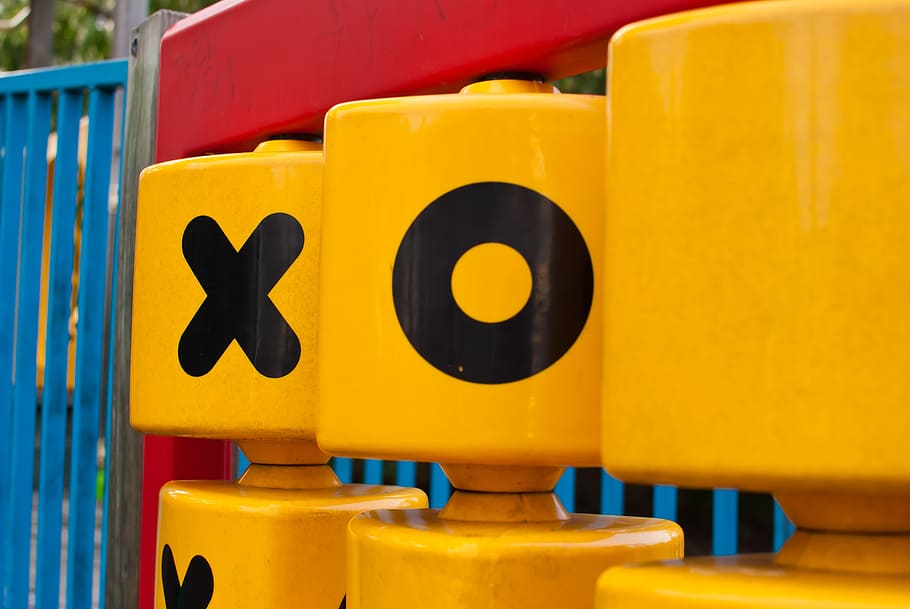 yellow, red, children, tictactoe, tic, tac, toe, game, cross, circle