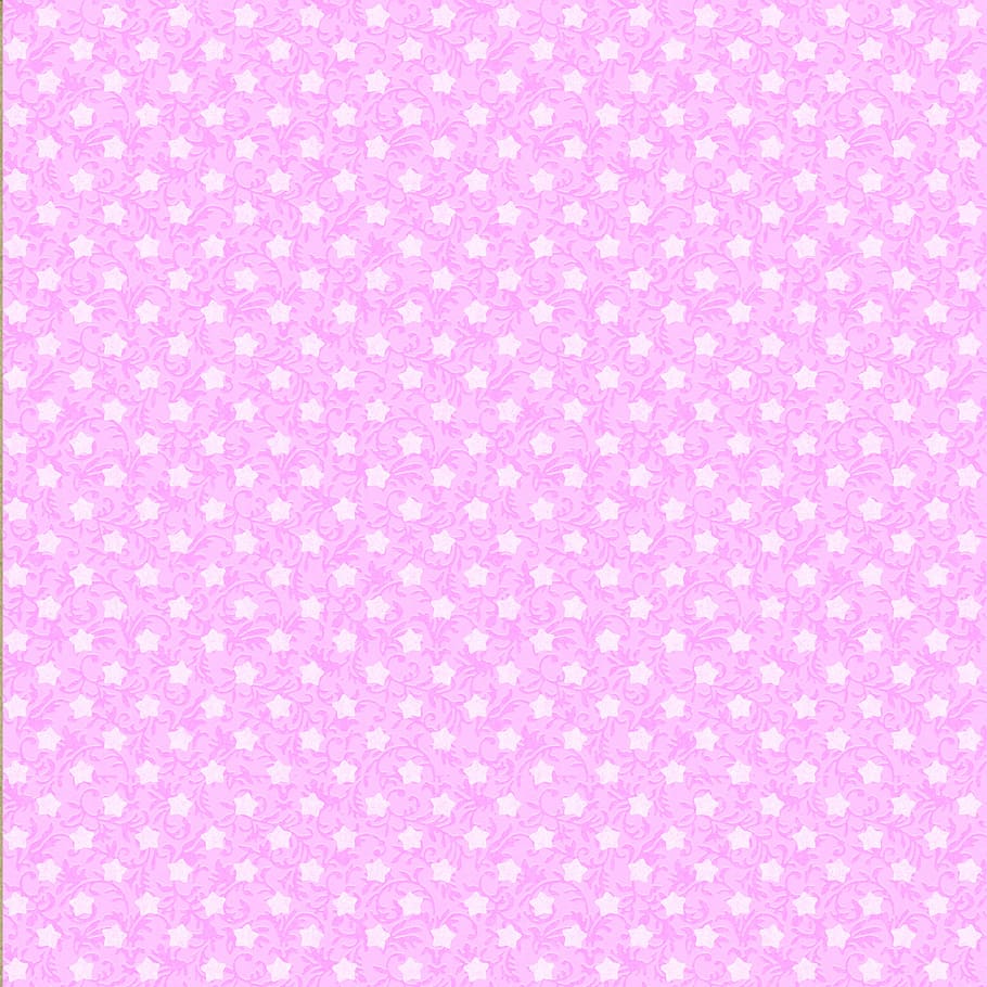 branco, rosa, papel de parede de estrelas, padrão, papel, plano de fundo, textura, em relevo, cartão, cor rosa