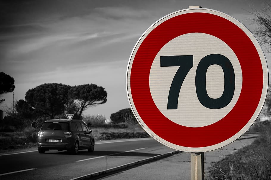 rule, thirds photography, road sign, traffic sign, road, shield, traffic, bid shield, speed, speed limitation