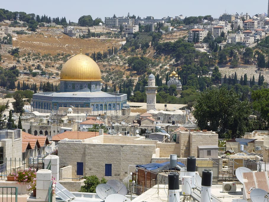 jerusalem, israel, temple mount, religion, mosque, building exterior, architecture, built structure, dome, building