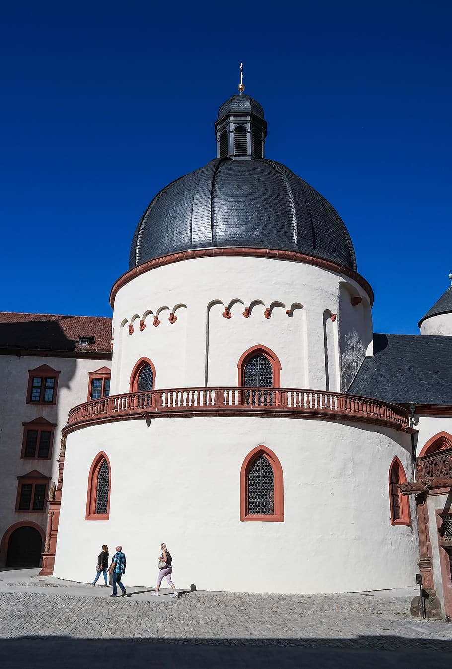 st mary's church, church, russian fortress, würzburg, rotunda, early romanesque, historically, places of interest, building exterior, built structure