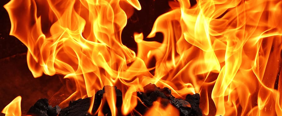 foto api cgi, api, CGI, foto, karbon, membakar, panas, suasana hati, api unggun, perapian