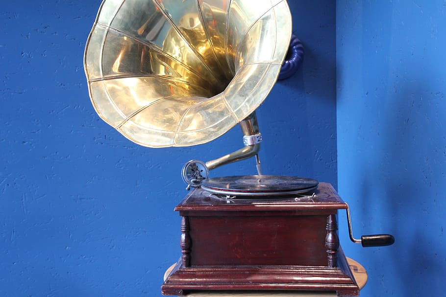 Gramophone, Nostalgia, Turntable, Record, record player, nostalgic, megaphone, musical instrument, retro, phonograph
