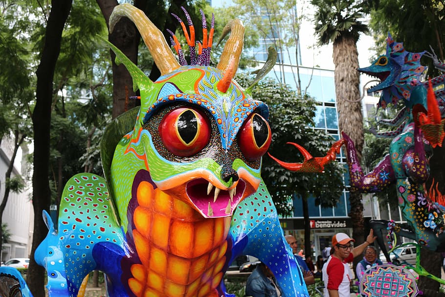 festival, alebrije, parade, people, tradition, party, carnival, great way, representation, art and craft