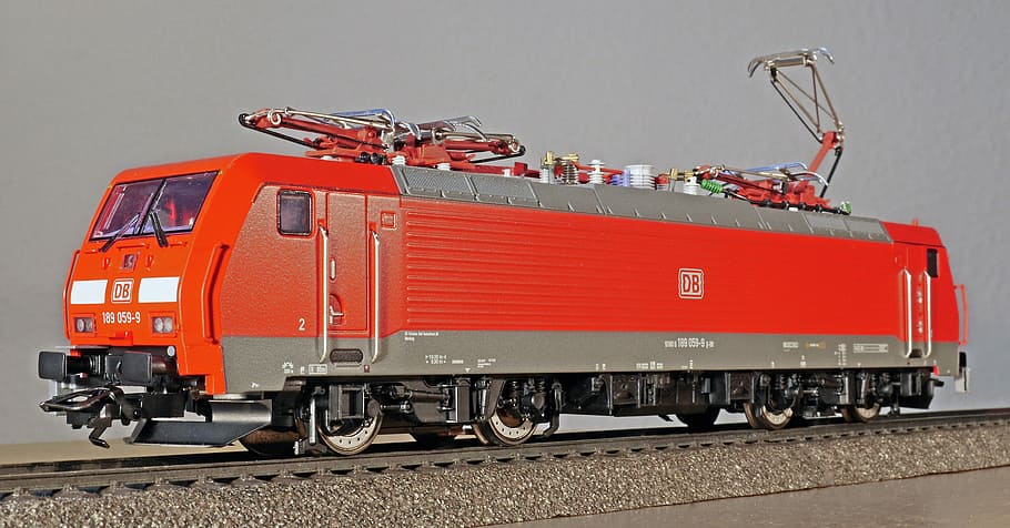 modern electric locomotive, goods train locomotive, 6400 kw, siemens, 189, br 189, viersystemlök, europalok, model, scale h0