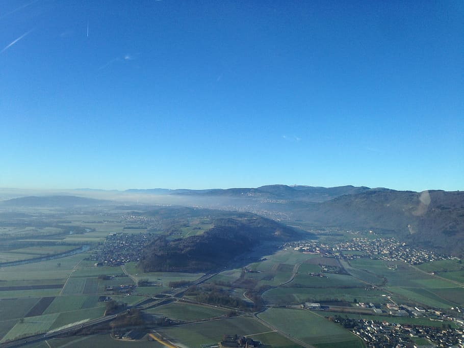 vacation, air, swiss, nature, aerial View, landscape, scenics, sky, environment, scenics - nature