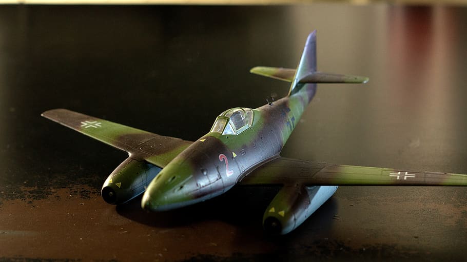 messerschmitt, me 262, model, aircraft, air force, 2, world war, ww2, revell, miniature