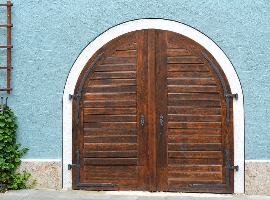 old, door, building, exterior, entrance, wall, stucco, design, wooden, architecture