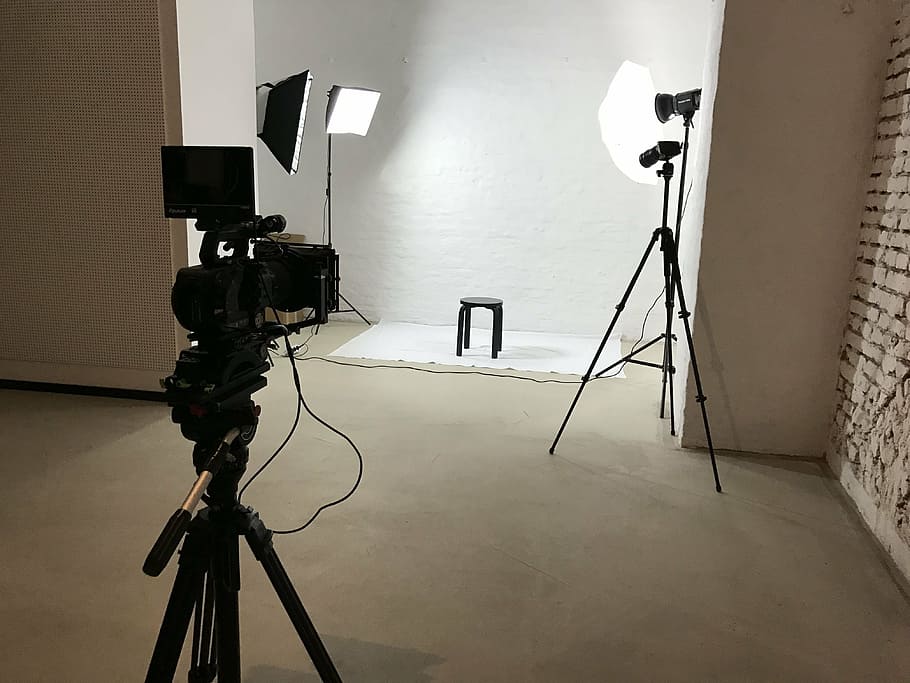 studio, camera, recording, film, photography themes, tripod, technology, photographic equipment, indoors, arts culture and entertainment