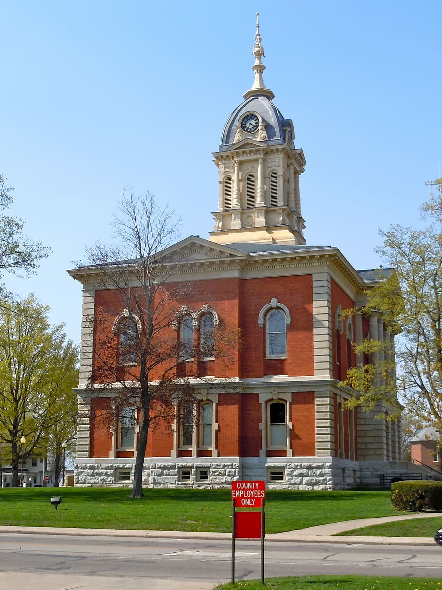 plymouth, indiana, Marshall County courthouse, Plymouth, Indiana, building, public domain, architecture, church, uSA, building Exterior