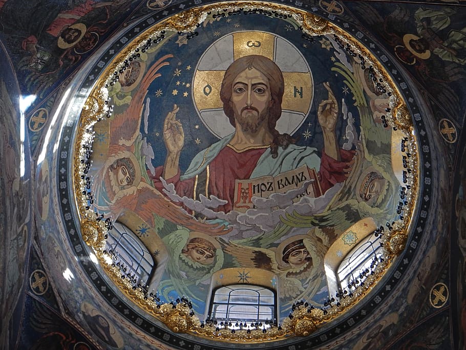 church of the resurrection, spilled blood, st petersburg, architecture, russia, historically, orthodox, jesus, human representation, art and craft