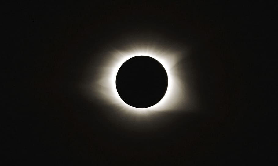 solar eclipse 2017, sun and star, totality, 2017, tennessee, sun, moon, corona, skyscape, astronomy