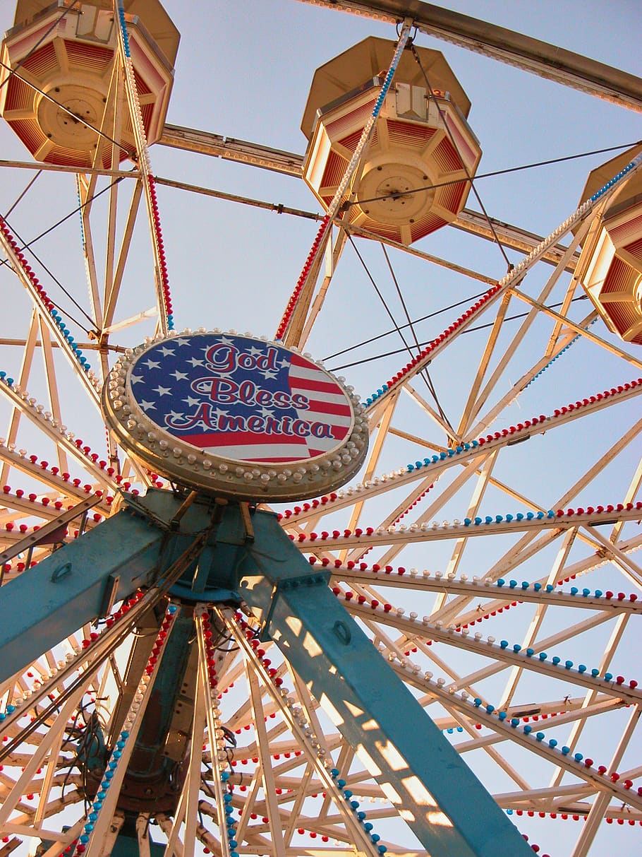 carnival, ferris wheel, ride, fun, festival, entertainment, fairground, recreational, retro, amusement