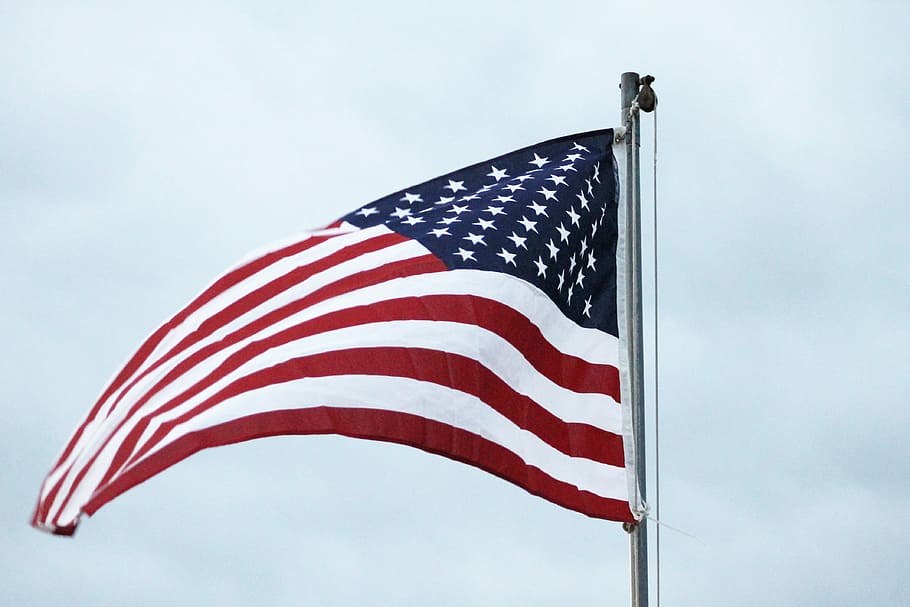 Bandera americana, patriotismo, ola, cielo, americano, bandera, estados unidos, américa, unido, patriótico
