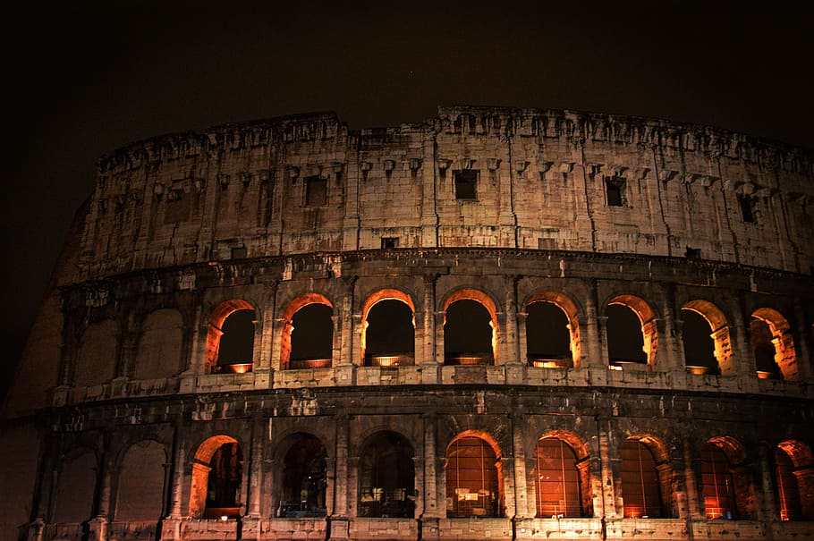 rome, italy, colosseum, roma, italia, colosseo, italian, europe, ancient, travel
