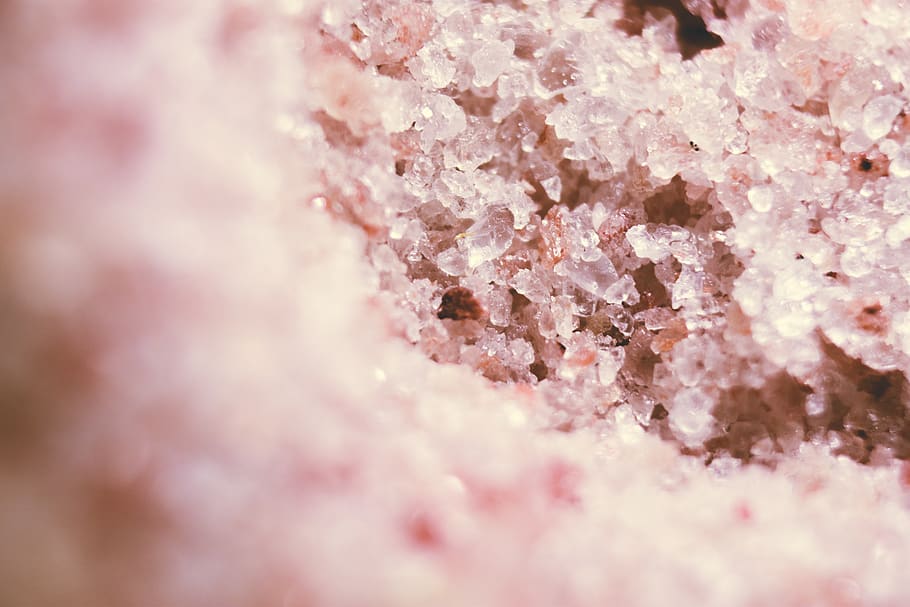 pink, himalayan, salt, mineral, cooking, grains, pink color, backgrounds, close-up, full frame