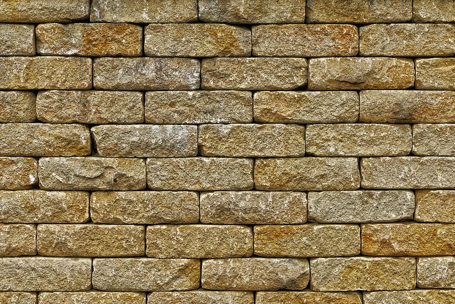 茶色の壁のクラッディング, 石の壁, 砂の石, 乾式壁, プライバシー, 天然石, 石, ジョイント, 分割, 壁