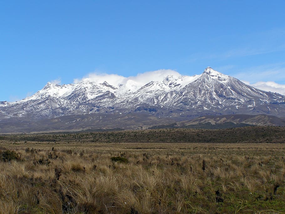 mount, ruapehu, new zealand, tongariro, national, park, lord of the rings, volcano, tourism, mountain