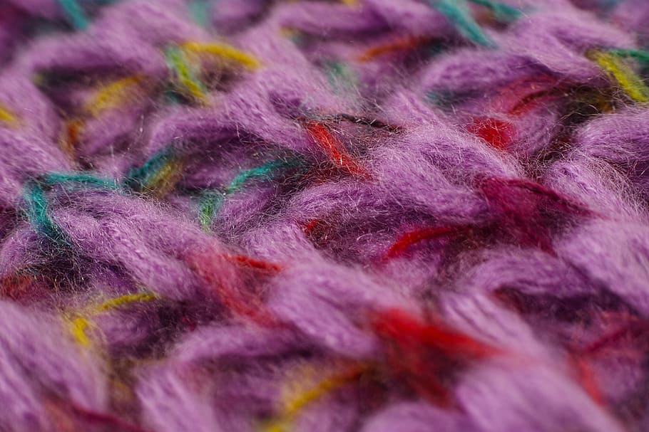 ungu, merah, tekstil, pink, kain, wol, benang, kazakh, kardigan, tenun