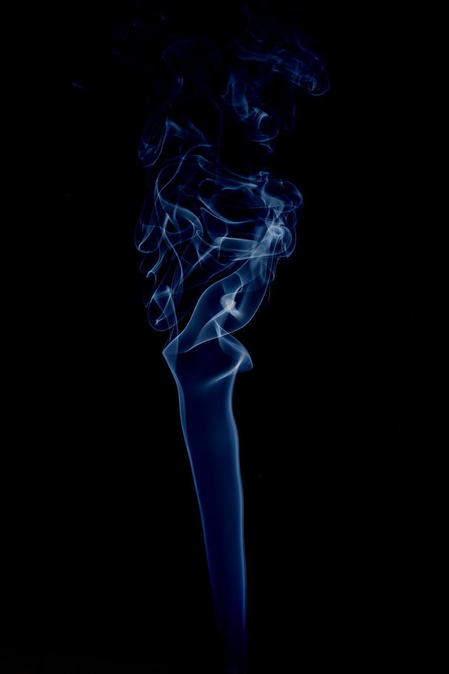 humo, fuego, ardor, encendedor, llama, incienso, humo - estructura física, foto de estudio, fondo negro, interior