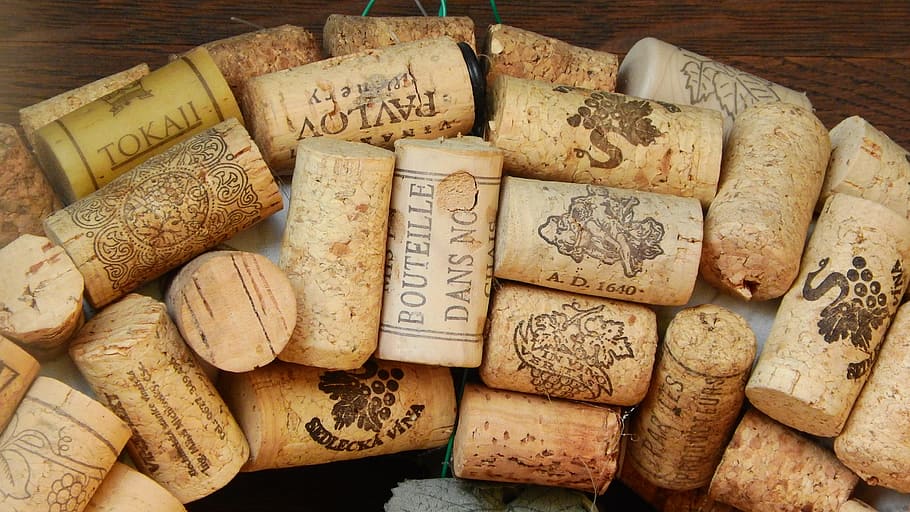 cork stoppers, cork, viticulture, earbuds, the cork from the bottle, wine cork, cork - stopper, large group of objects, food and drink, abundance