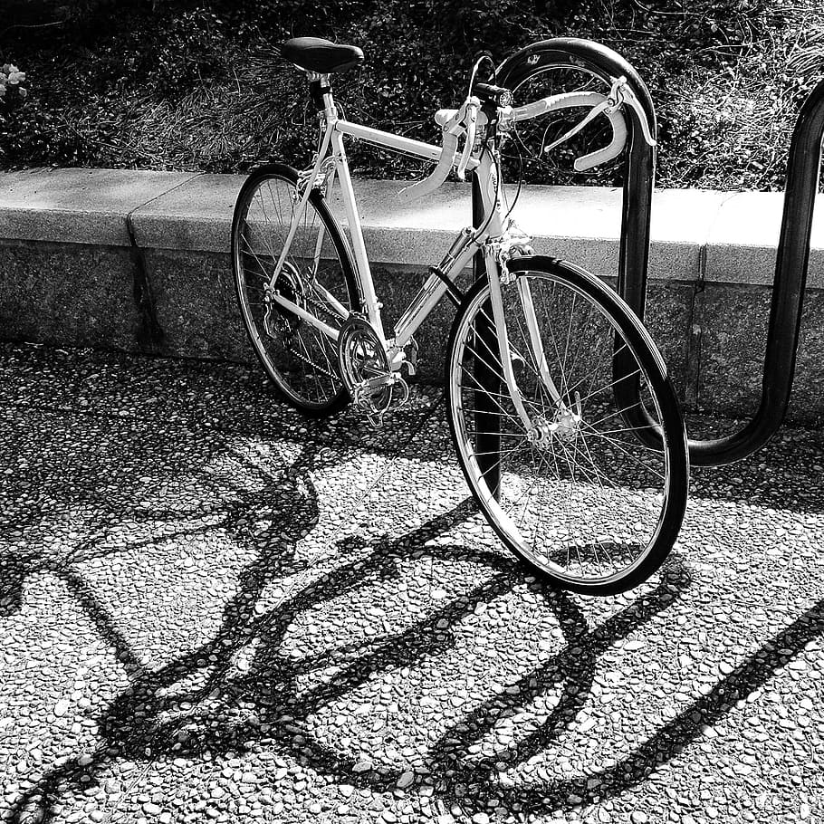 自転車, サイクル, レトロ, 黒と白, ヴィンテージ, 都市, 古い, サイクリング, メッセンジャー, 通勤