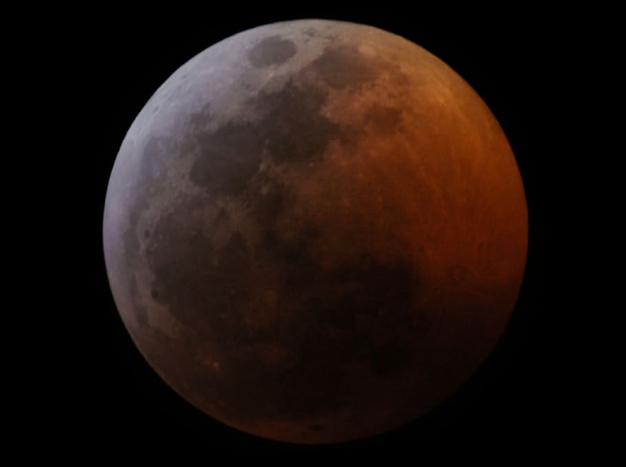 Total lunar eclipse, January 21, full moon, astronomy, space, night, moon, sky, moon surface, beauty in nature