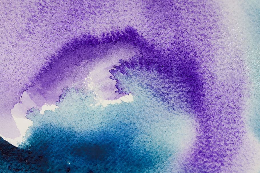 purple, blue, textile, watercolour, watercolor, paint, background, color, wet in wet, run