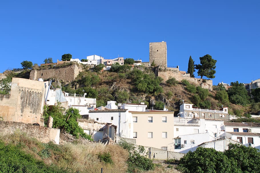 menara, dinding, almedina, martos, jaen, andalusia, Spanyol, Arsitektur, historis, pertahanan