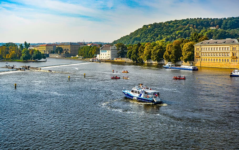 Prague, Vltava, Travel, Czech, river, europe, city, republic, bridge, cityscape