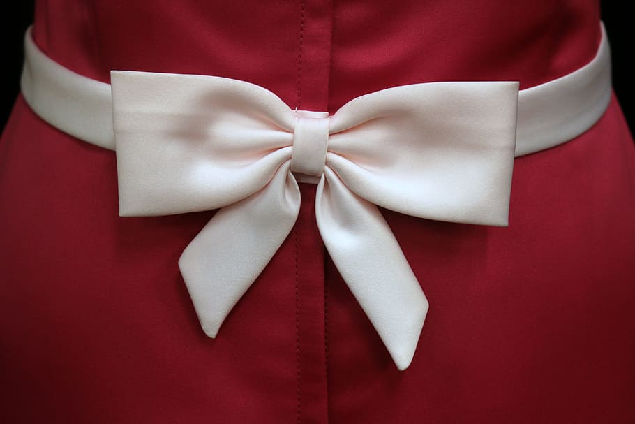 pink satin bow, pink, satin, bow, zipper, dress, fashion, knot, tied bow, ribbon - sewing item