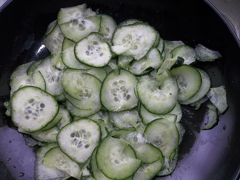 cucumbers, cumber salad, vegetables, food, healthy, natural, organic, produce, food and drink, freshness