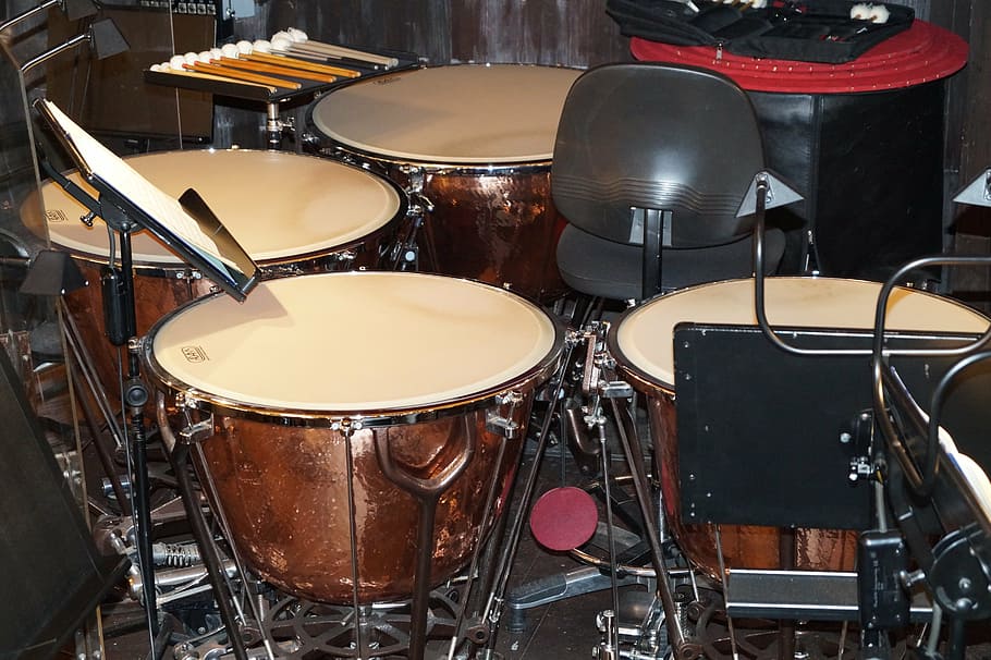 drum, instrumen perkusi, musik, alat musik, peralatan musik, seni budaya dan hiburan, drum - instrumen perkusi, drum kit, di dalam ruangan, tidak ada orang