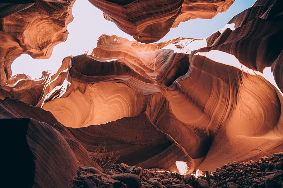 ngarai, batu pasir, gua, langit, merah, barat, permai, barat daya, arizona, Amerika Serikat