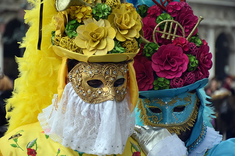 Veneza, Carnaval, Máscara, Festa, baile de máscaras, festival, veneziano, Itália, traje, celebração