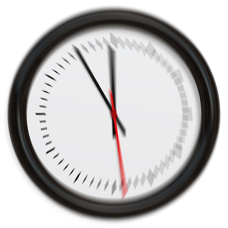 clock, pointer, blurry, 5vor12, test, eye test, time, unclear, too late, proverbial