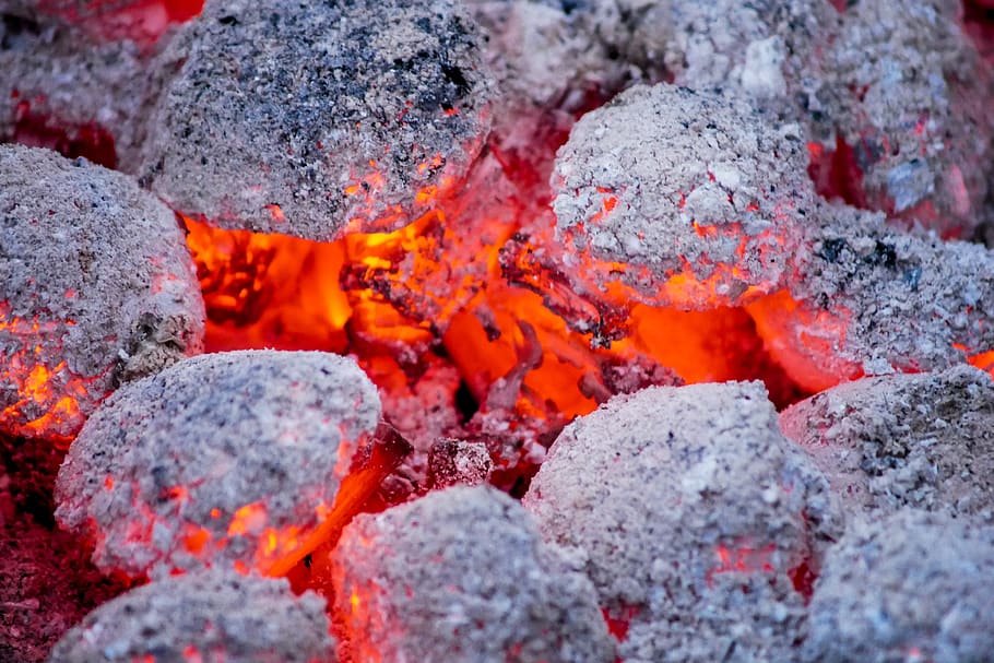 grill, censer, fire, briquette, hot, bbq, the flame, heat, burn, coal