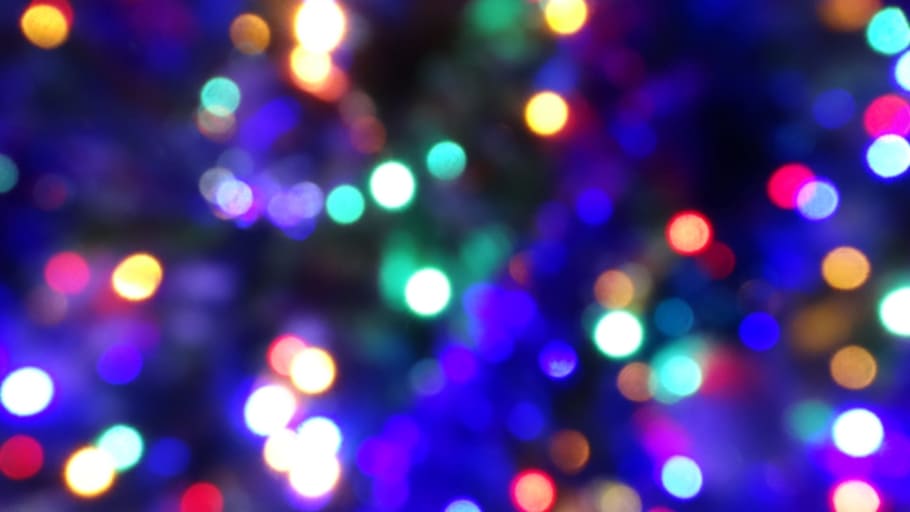 assorted-color bokeh lights, lights, christmas, background, colors, blur, night, defocused, illuminated, lighting equipment