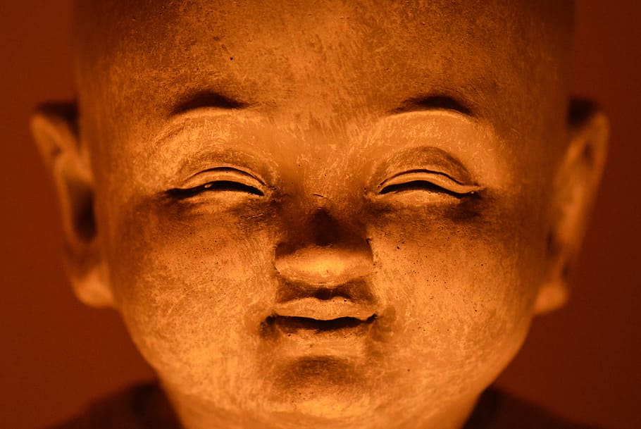 human, face figurine, buddha, religion, spirituality, meditation, zen, rest, faith, head