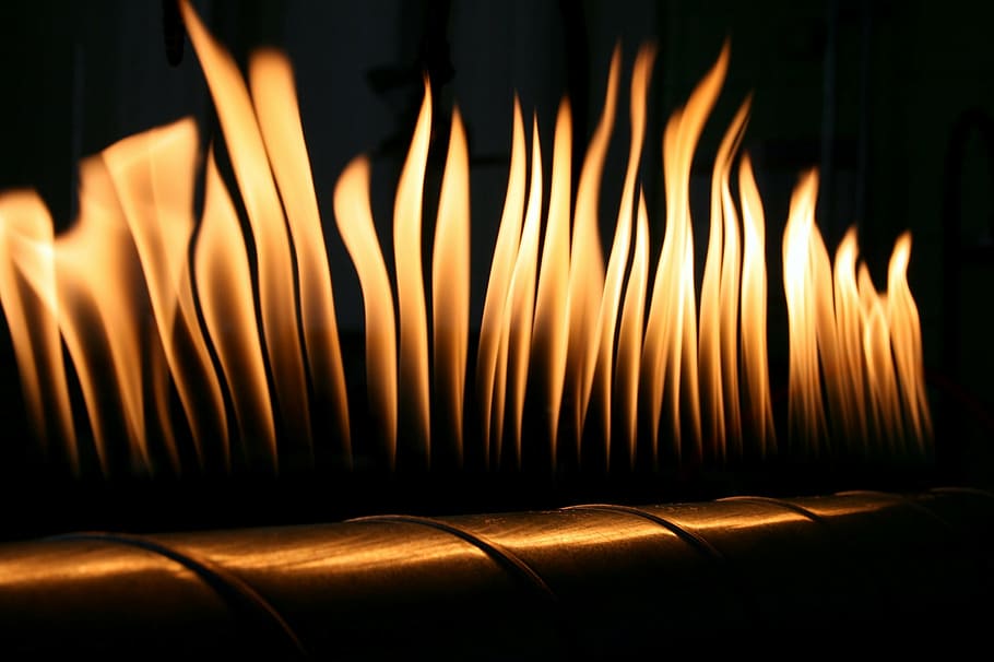 api, berkedip-kedip, pembakaran, berpijar, oranye, penerangan, panas, cahaya, suar, api - Fenomena Alam